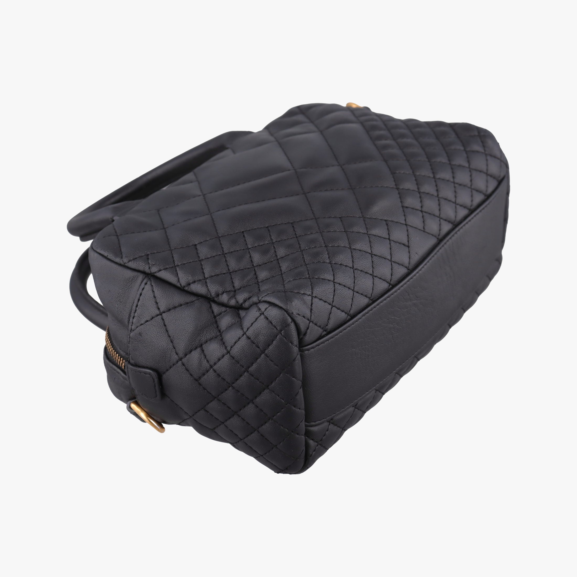 Secondhand VERSACE Devotion Black Leather  handbag | stylenewstar