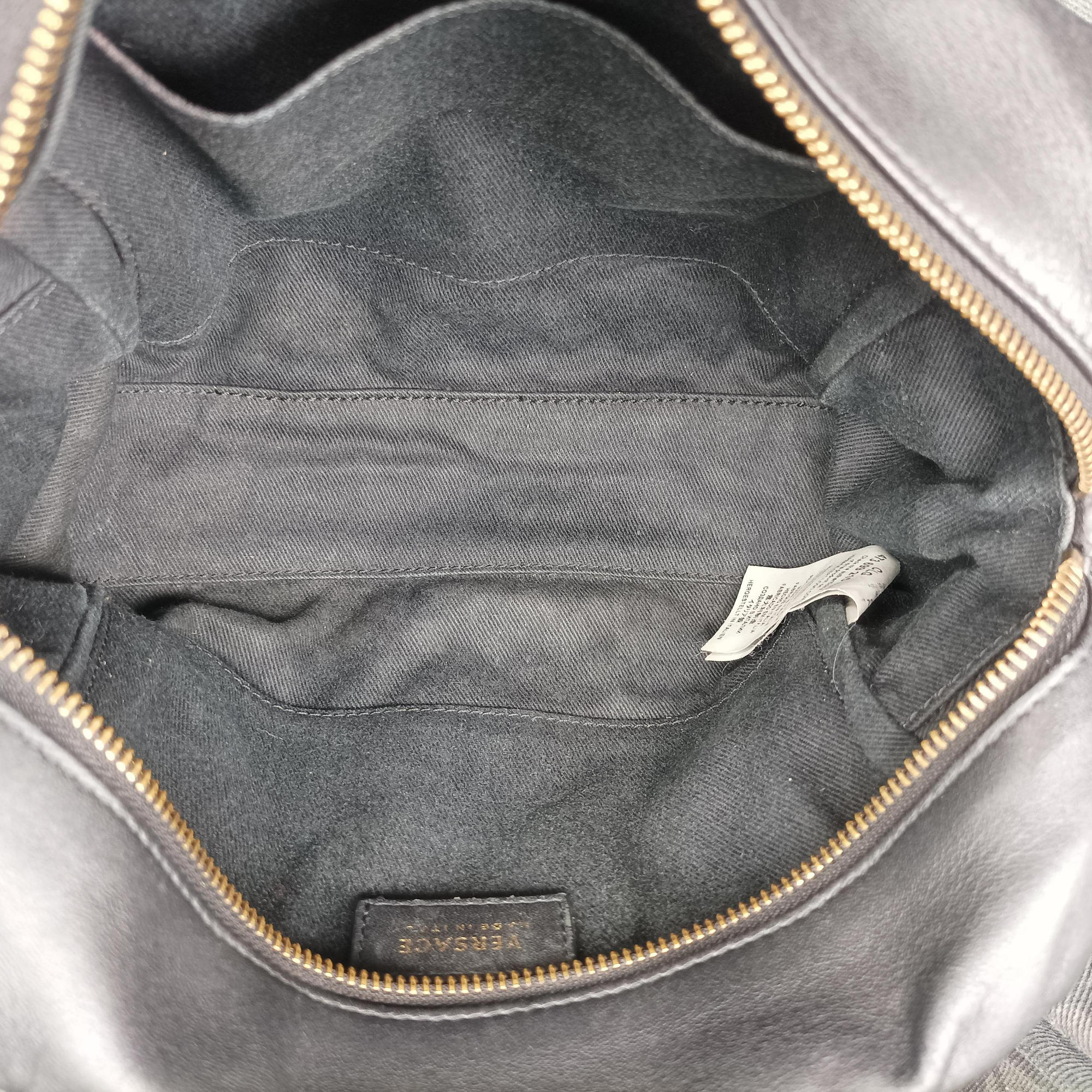 Secondhand VERSACE Devotion Black Leather  handbag | stylenewstar