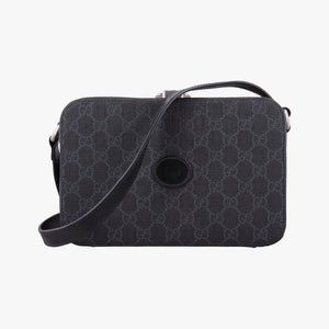 Pre-owned Gucci Interlocking G Grey PVC coated canvas 724717 shoulderbag | stylenewstar