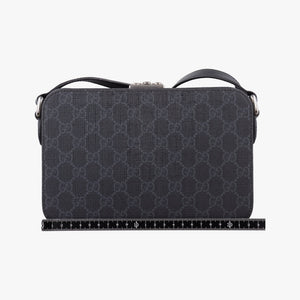 Pre-owned Gucci Interlocking G Grey PVC coated canvas 724717 shoulderbag | stylenewstar