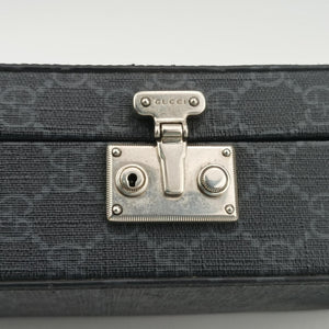 Pre-owned Gucci Interlocking G Grey PVC coated canvas 724717 shoulderbag | stylenewstar