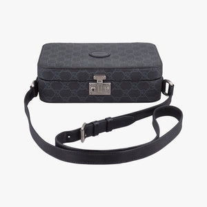 Pre-owned Gucci Interlocking G Grey PVC coated canvas 724717 shoulderbag | stylenewstar