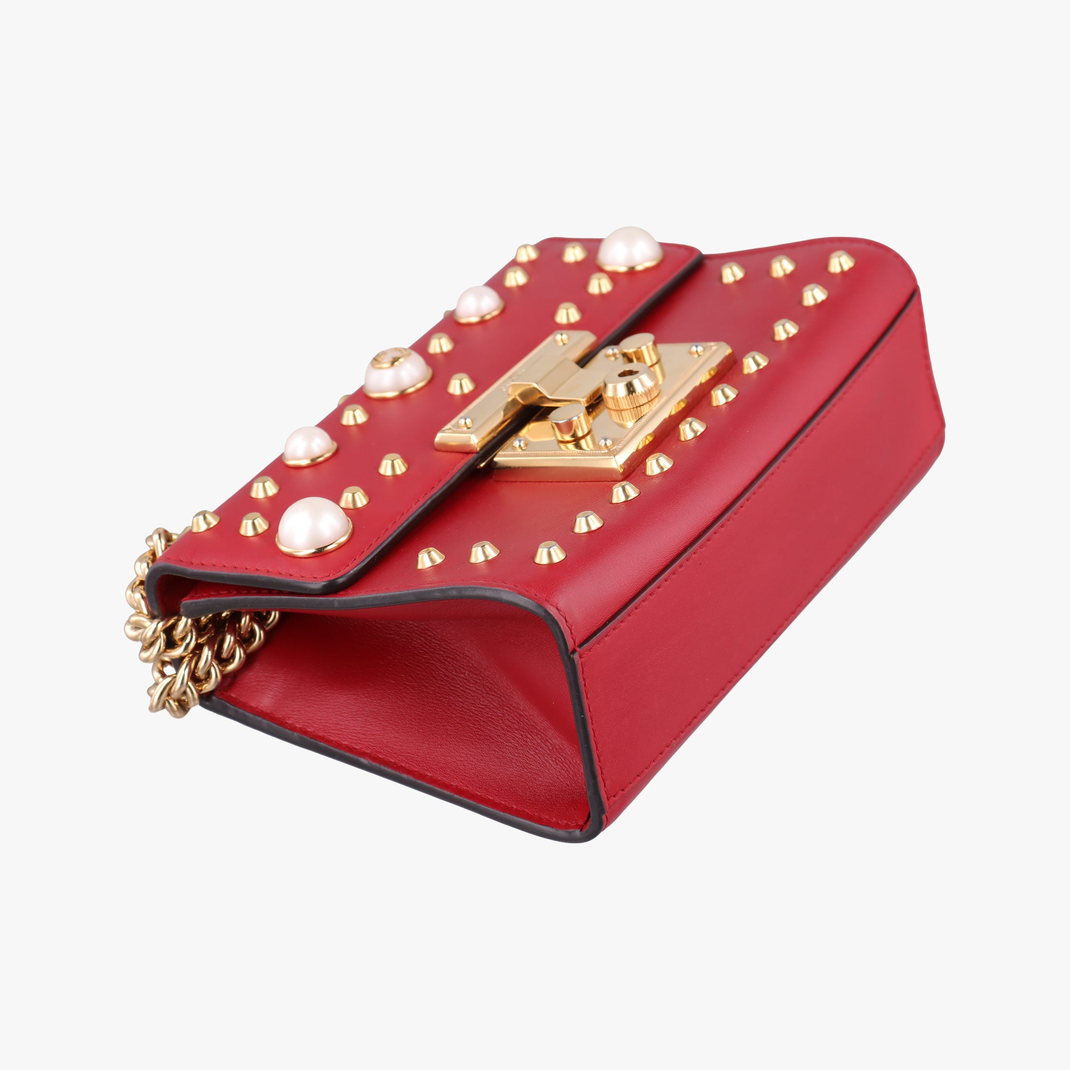 Vintage Gucci Padlock Red Leather 432182 shoulderbag | stylenewstar