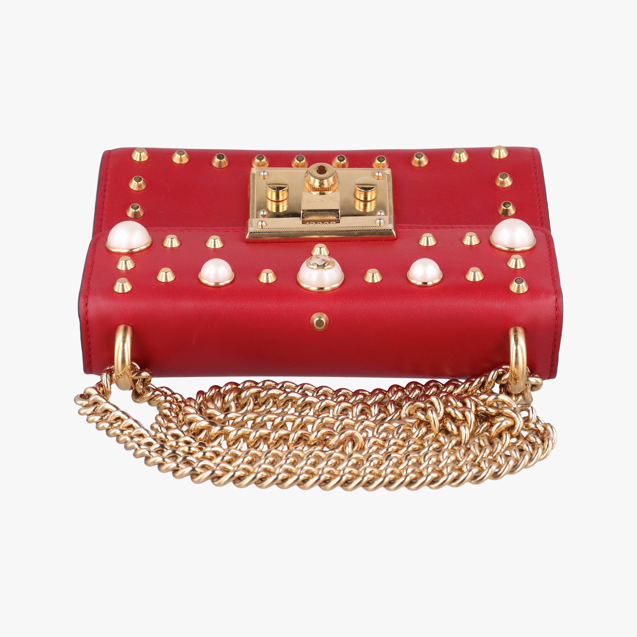 Vintage Gucci Padlock Red Leather 432182 shoulderbag | stylenewstar