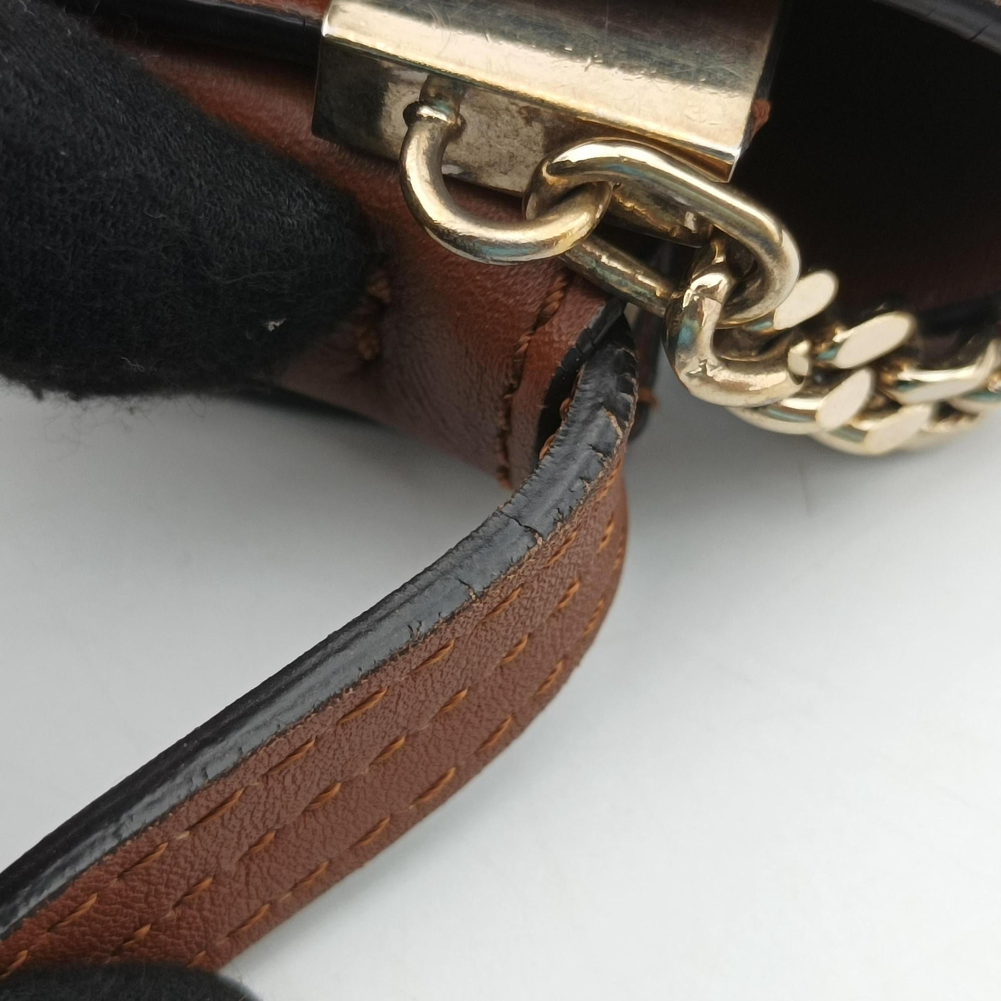 Pre-owned Chloe FAYE Brown Suede × leather  shoulderbag | stylenewstar