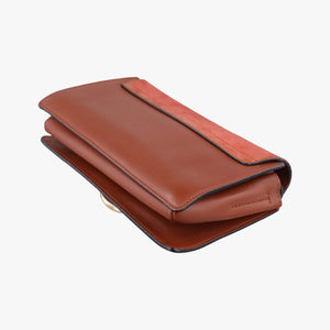 Pre-owned Chloe FAYE Brown Suede × leather  shoulderbag | stylenewstar