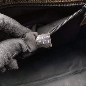 Vintage Gucci GG Plus Messenger Golden PVC coated canvas×leather 201732 shoulderbag | stylenewstar