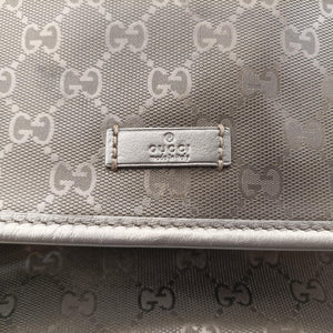 Vintage Gucci GG Plus Messenger Golden PVC coated canvas×leather 201732 shoulderbag | stylenewstar