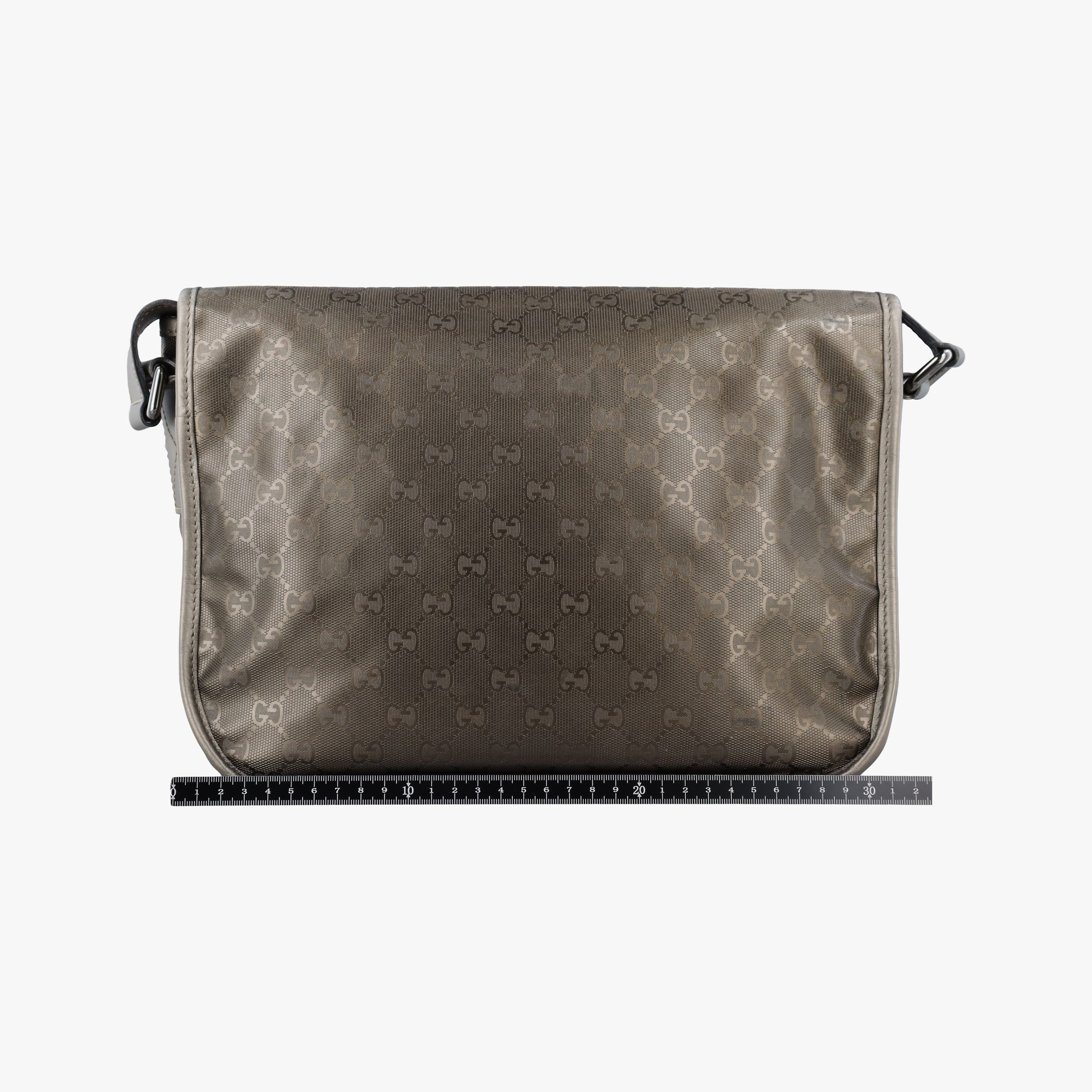 Vintage Gucci GG Plus Messenger Golden PVC coated canvas×leather 201732 shoulderbag | stylenewstar