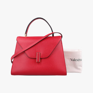 Vintage Valextra Iside Red Calfskin  shoulderbag | stylenewstar
