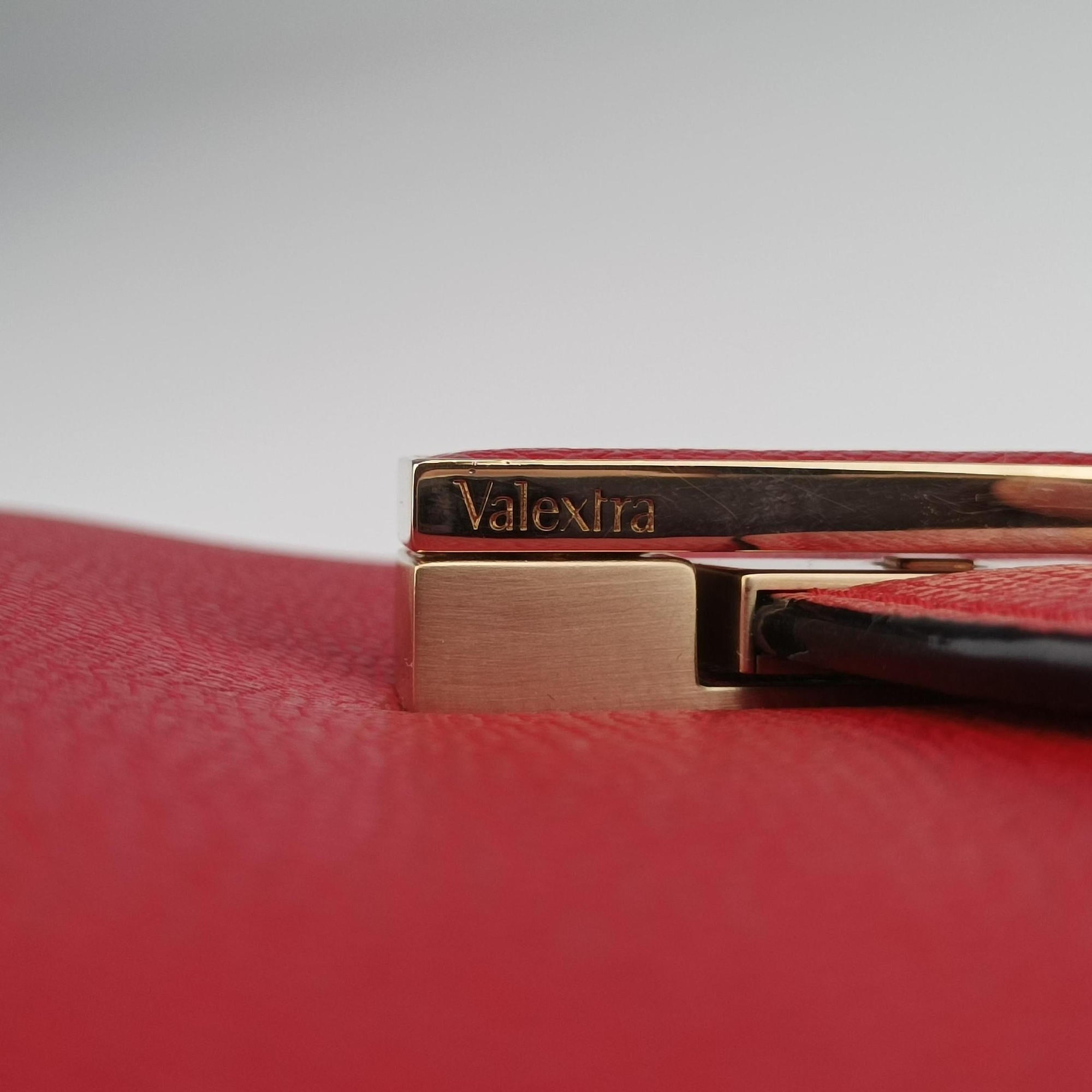 Vintage Valextra Iside Red Calfskin  shoulderbag | stylenewstar