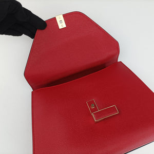Vintage Valextra Iside Red Calfskin  shoulderbag | stylenewstar