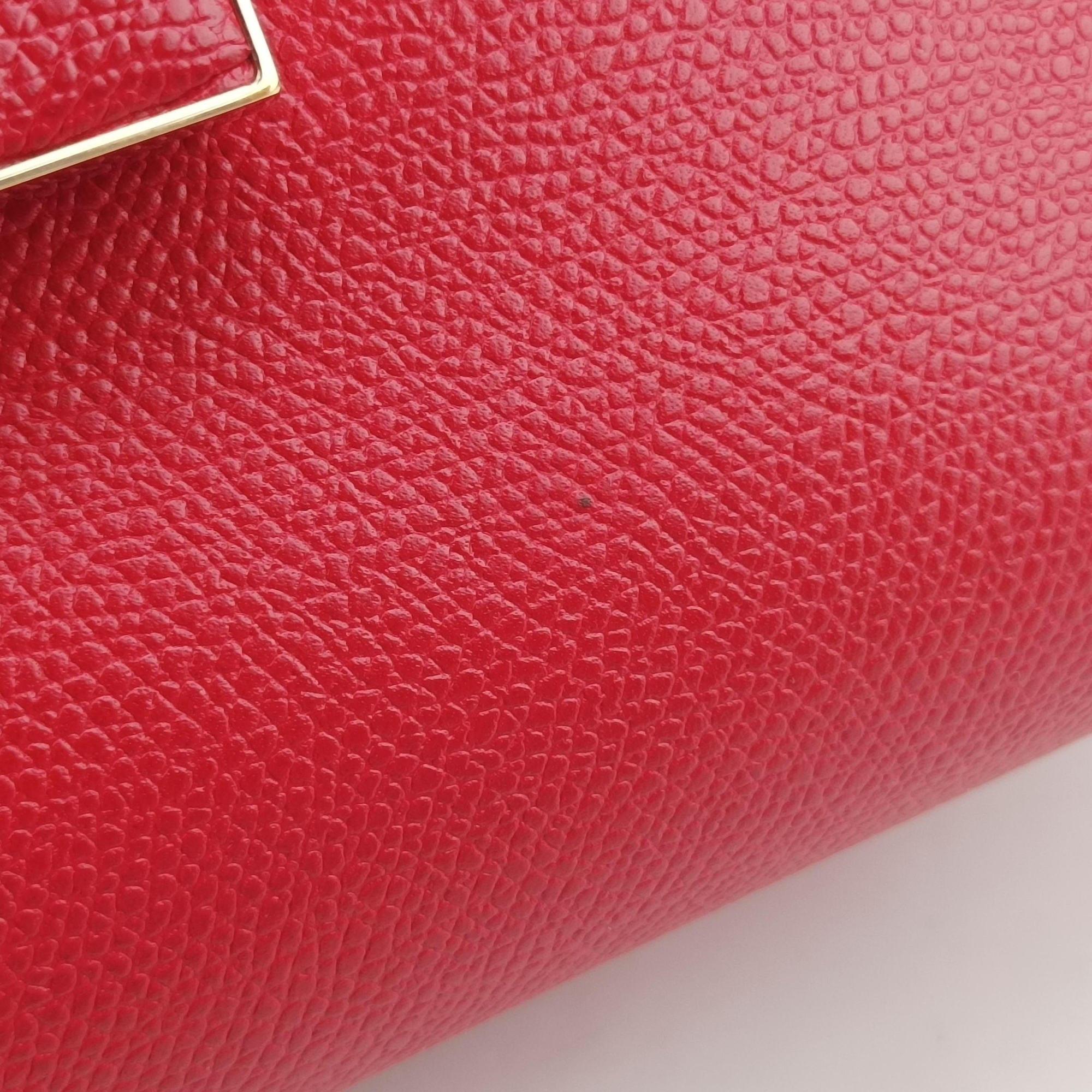 Vintage Valextra Iside Red Calfskin  shoulderbag | stylenewstar