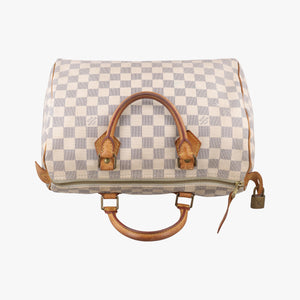 Pre-owned Louis Vuitton Speedy 30 AZUR Damier Canvas N41533 handbag | stylenewstar