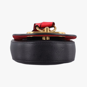 Pre-owned Valentino VRING Black Leather  shoulderbag | stylenewstar