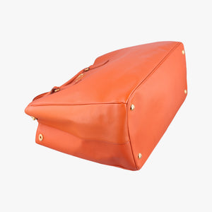 Pre-owned Prada Galleria Orange SAFFIANO Leather BN1844 handbag | stylenewstar