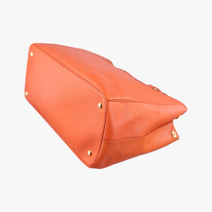 Pre-owned Prada Galleria Orange SAFFIANO Leather BN1844 handbag | stylenewstar