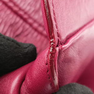 Pre-owned Christian Dior Karenina Burgundy lambskin  handbag | stylenewstar