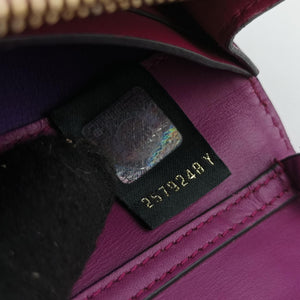 Pre-owned Bvlgari SERPENTI FOREVER Purple Leather  shoulderbag | stylenewstar
