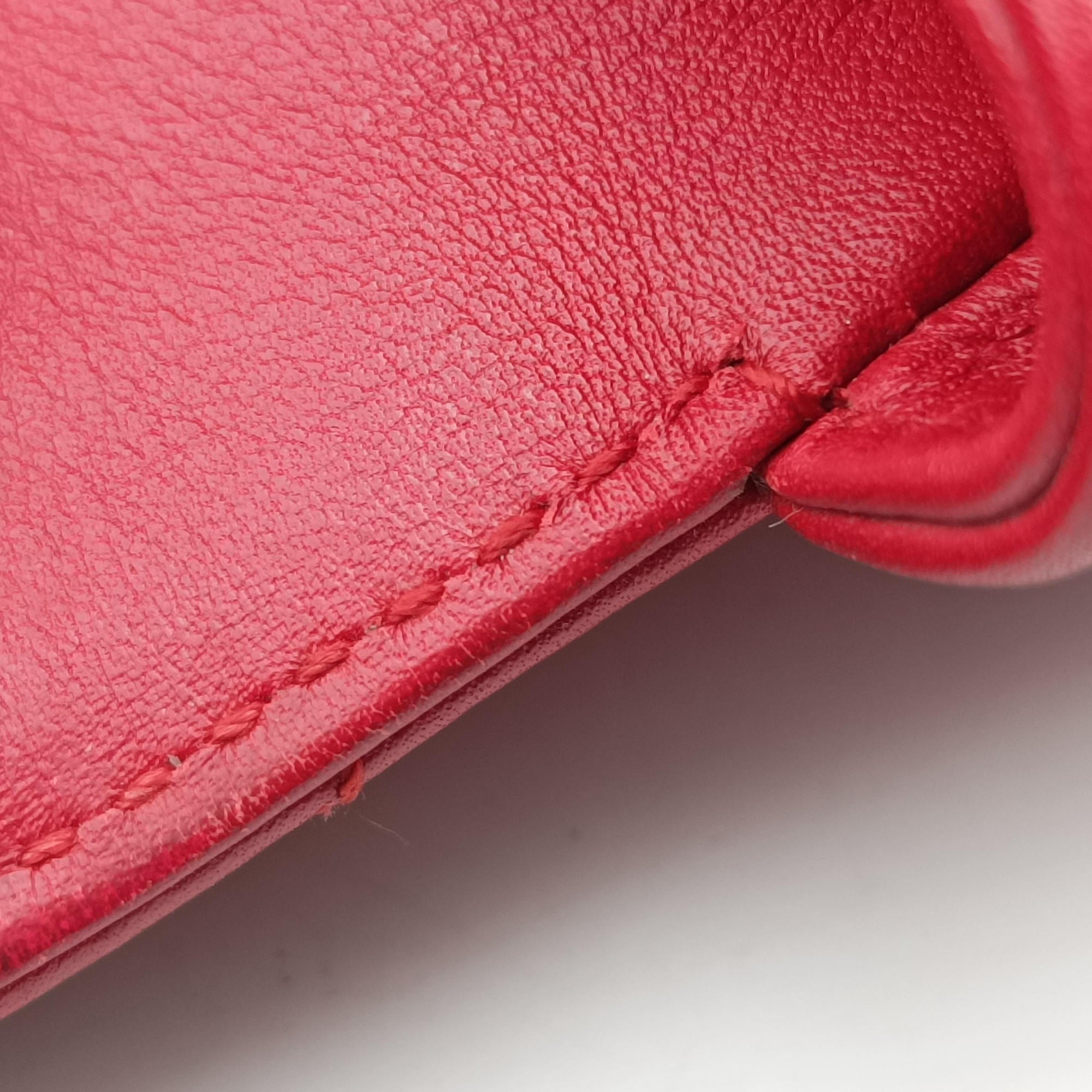 Pre-owned Gucci GG Marmont Red Leather 476433 shoulderbag | stylenewstar