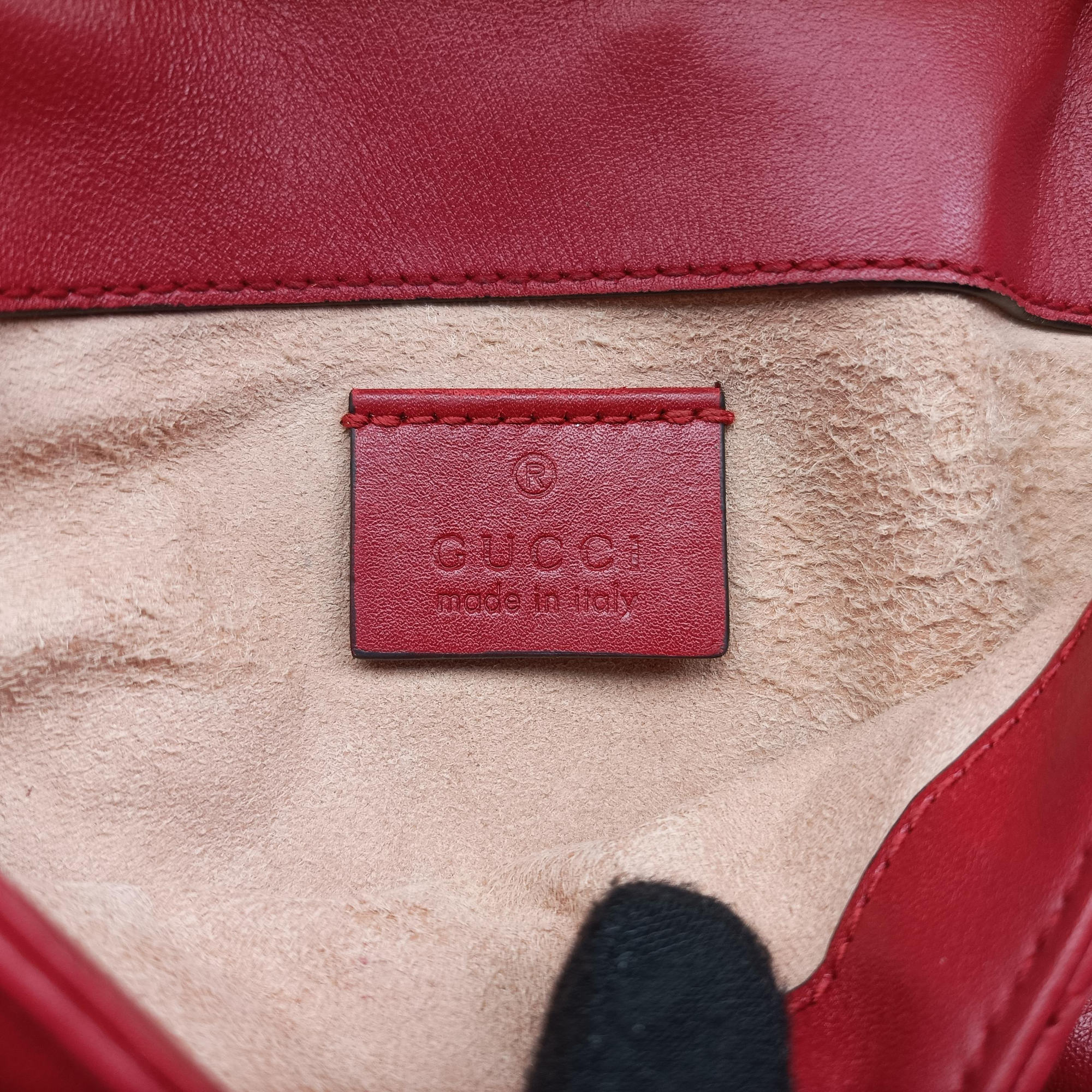 Vintage Gucci GG Marmont Red Leather 476433 shoulderbag | stylenewstar