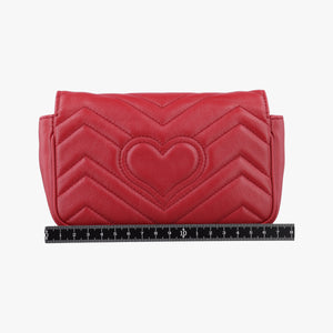 Vintage Gucci GG Marmont Red Leather 476433 shoulderbag | stylenewstar