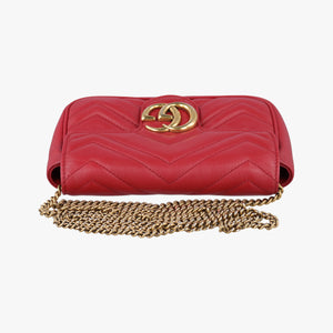 Vintage Gucci GG Marmont Red Leather 476433 shoulderbag | stylenewstar