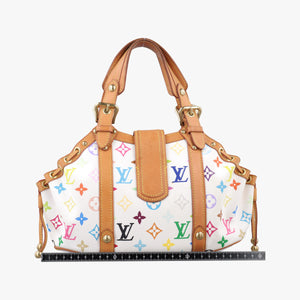 Secondhand Louis Vuitton Teda PM white Monogram Multicolor M92348 handbag | stylenewstar
