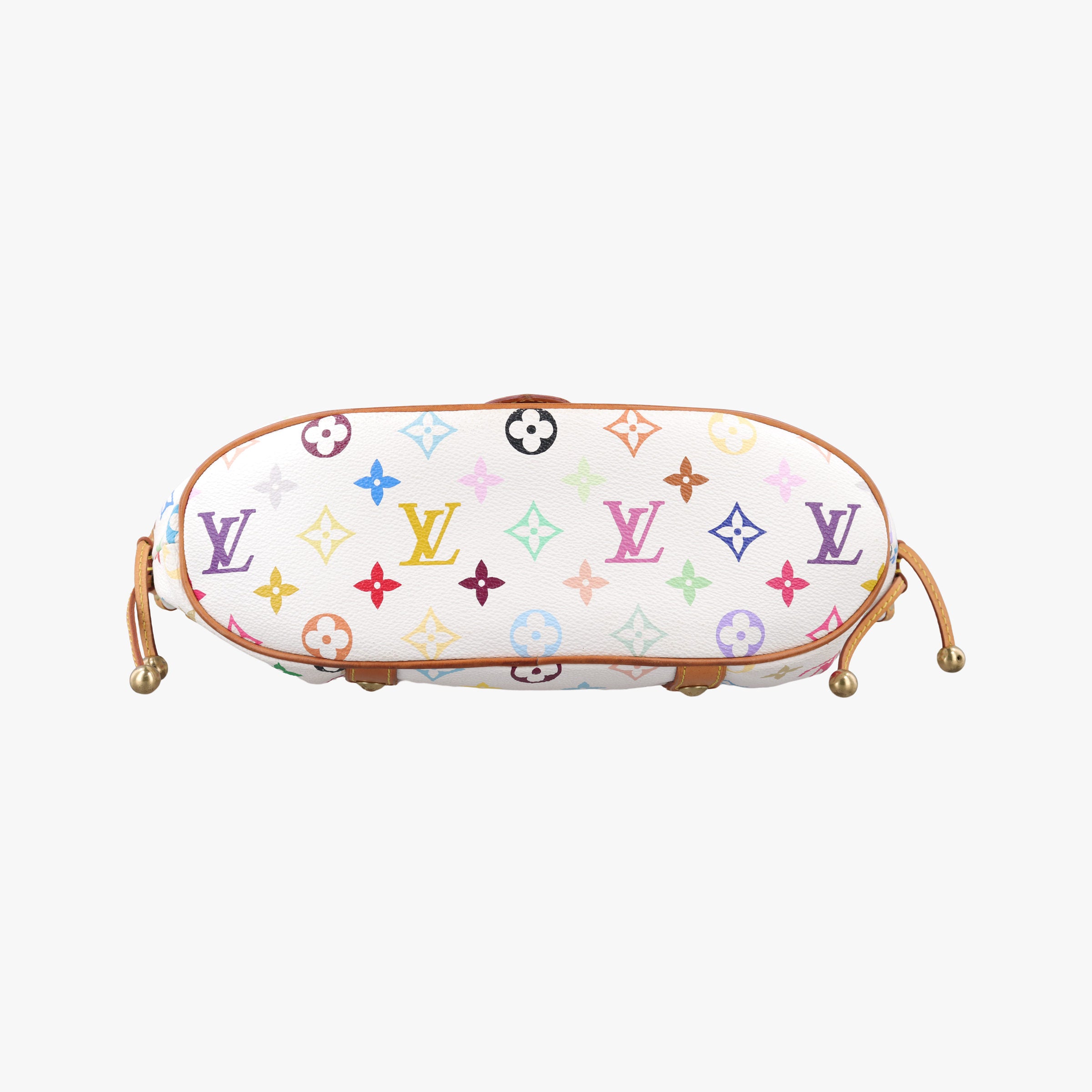 Secondhand Louis Vuitton Teda PM white Monogram Multicolor M92348 handbag | stylenewstar
