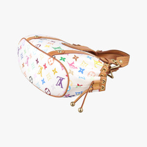 Secondhand Louis Vuitton Teda PM white Monogram Multicolor M92348 handbag | stylenewstar