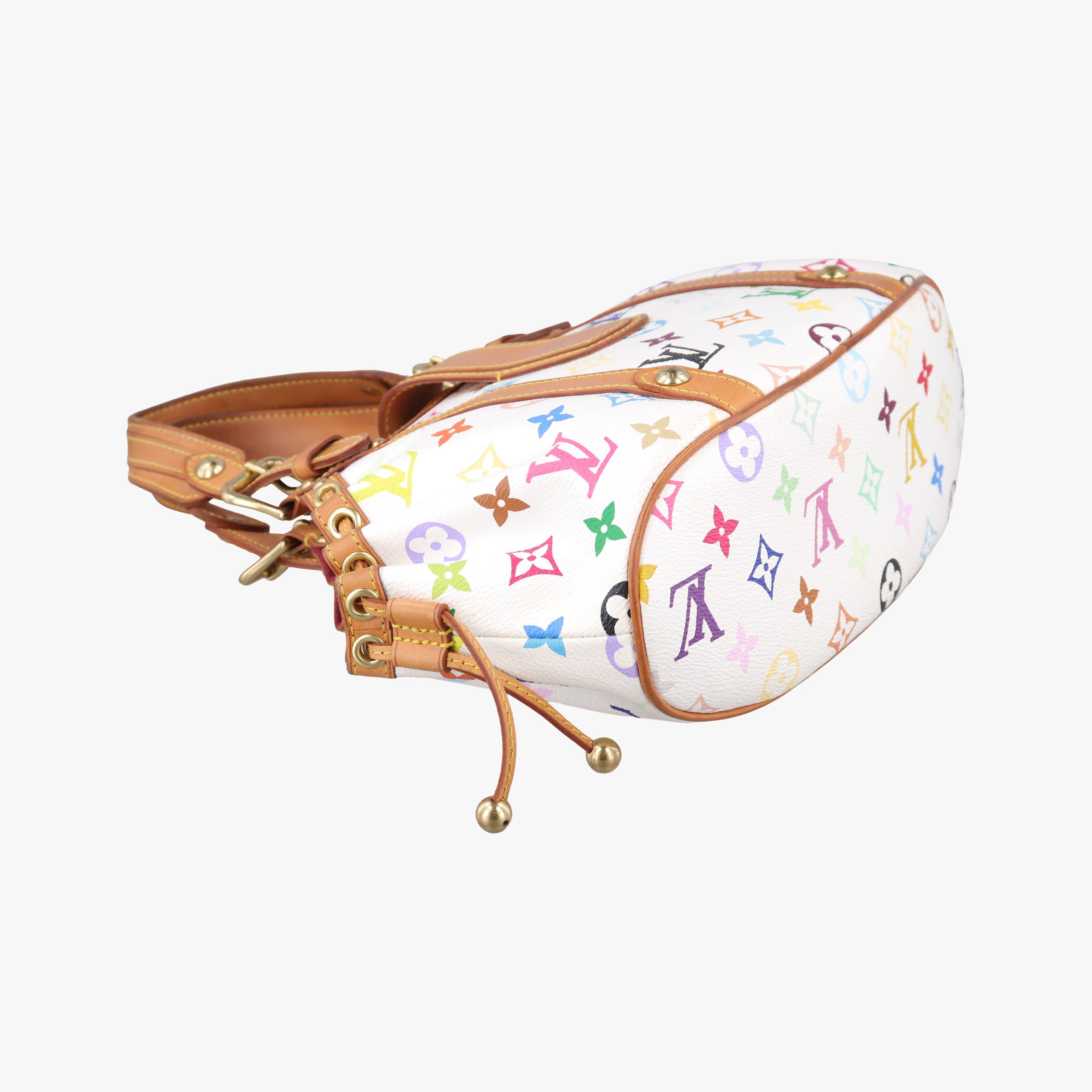 Secondhand Louis Vuitton Teda PM white Monogram Multicolor M92348 handbag | stylenewstar