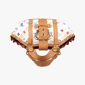 Secondhand Louis Vuitton Teda PM white Monogram Multicolor M92348 handbag | stylenewstar