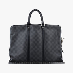 Secondhand Louis Vuitton Porte Documents Voyage Noir Damier Graphite N41125 handbag | stylenewstar