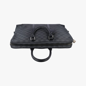 Secondhand Louis Vuitton Porte Documents Voyage Noir Damier Graphite N41125 handbag | stylenewstar