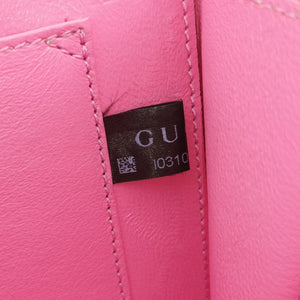 Pre-owned Gucci Sylvie 1969 Acrylic Mini Hand Pink Acrylic 589482 shoulderbag | stylenewstar