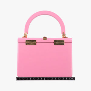 Pre-owned Gucci Sylvie 1969 Acrylic Mini Hand Pink Acrylic 589482 shoulderbag | stylenewstar