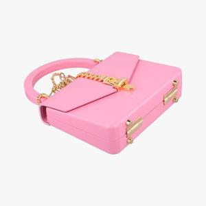 Pre-owned Gucci Sylvie 1969 Acrylic Mini Hand Pink Acrylic 589482 shoulderbag | stylenewstar