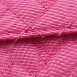 Secondhand Prada Chain Quilting Flap Rose nylon  shoulderbag | stylenewstar
