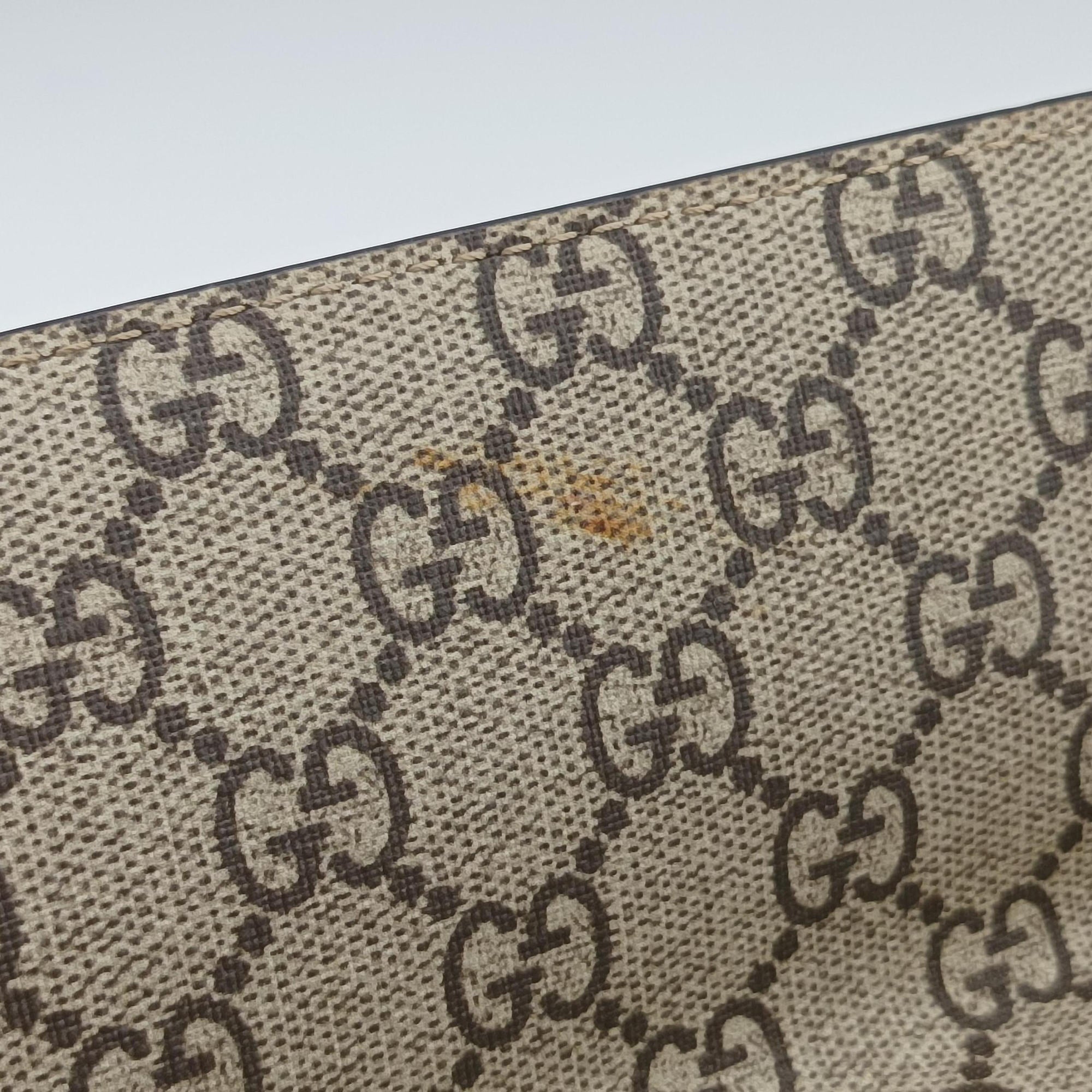 Pre-owned Gucci Dionysus beige×red×multi PVC coated canvas × suede 400249 shoulderbag | stylenewstar
