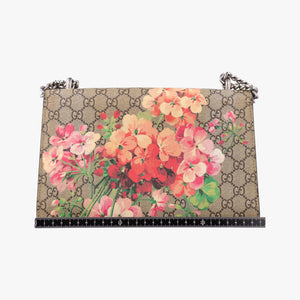Pre-owned Gucci Dionysus beige×red×multi PVC coated canvas × suede 400249 shoulderbag | stylenewstar