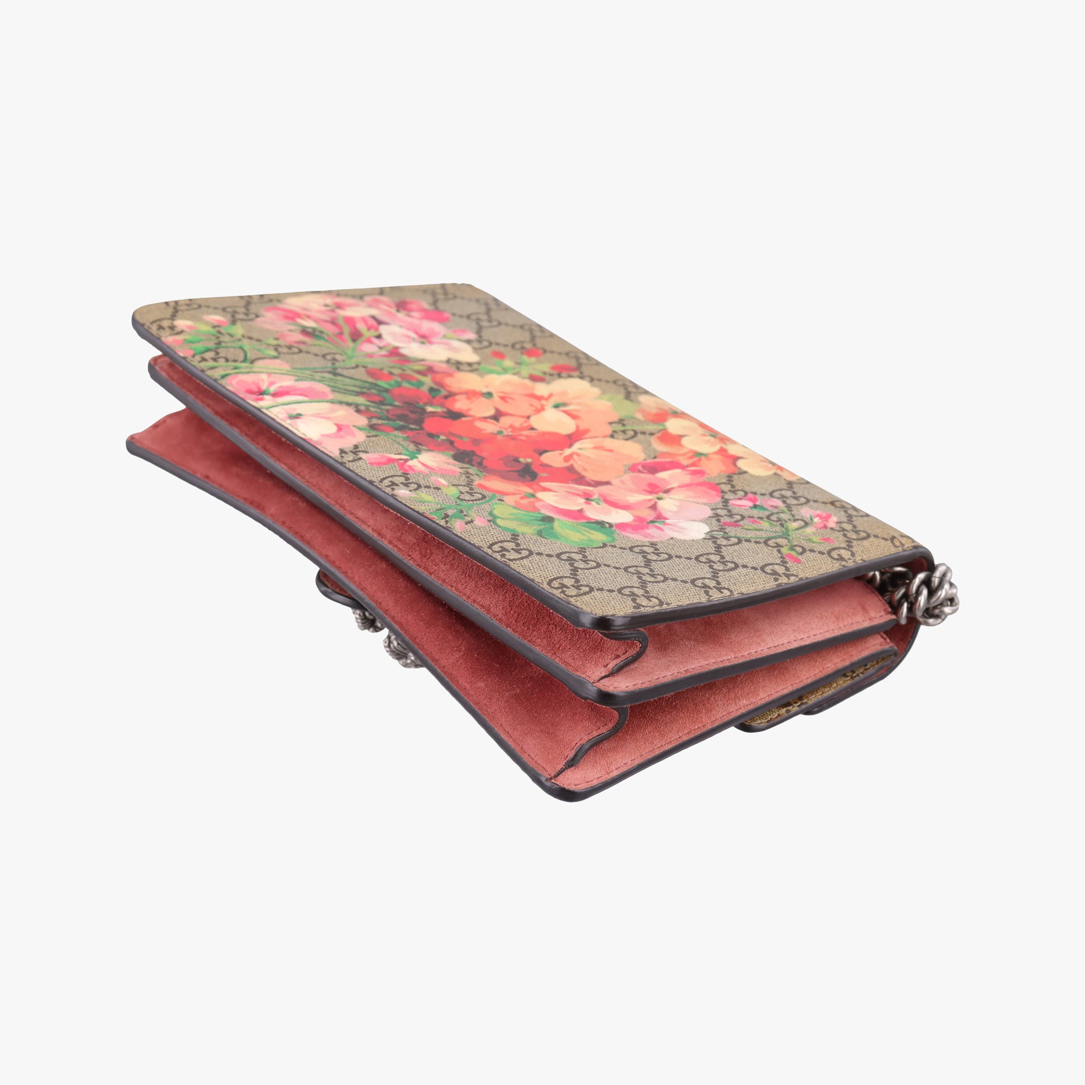 Pre-owned Gucci Dionysus beige×red×multi PVC coated canvas × suede 400249 shoulderbag | stylenewstar