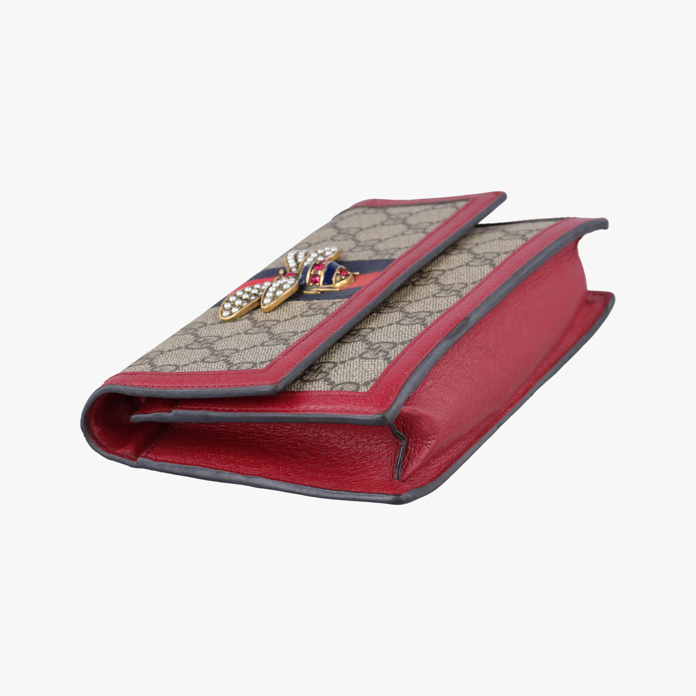 Pre-owned Gucci Queen Margaret Brown PVC coated canvas 476079 shoulderbag | stylenewstar