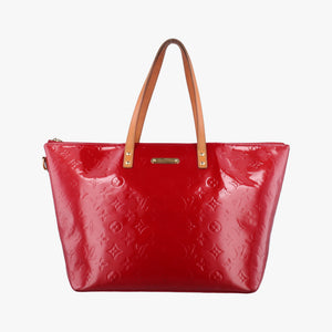 Pre-owned Louis Vuitton Bellevue GM Pomme d'Amour Vernis M93587 handbag | stylenewstar