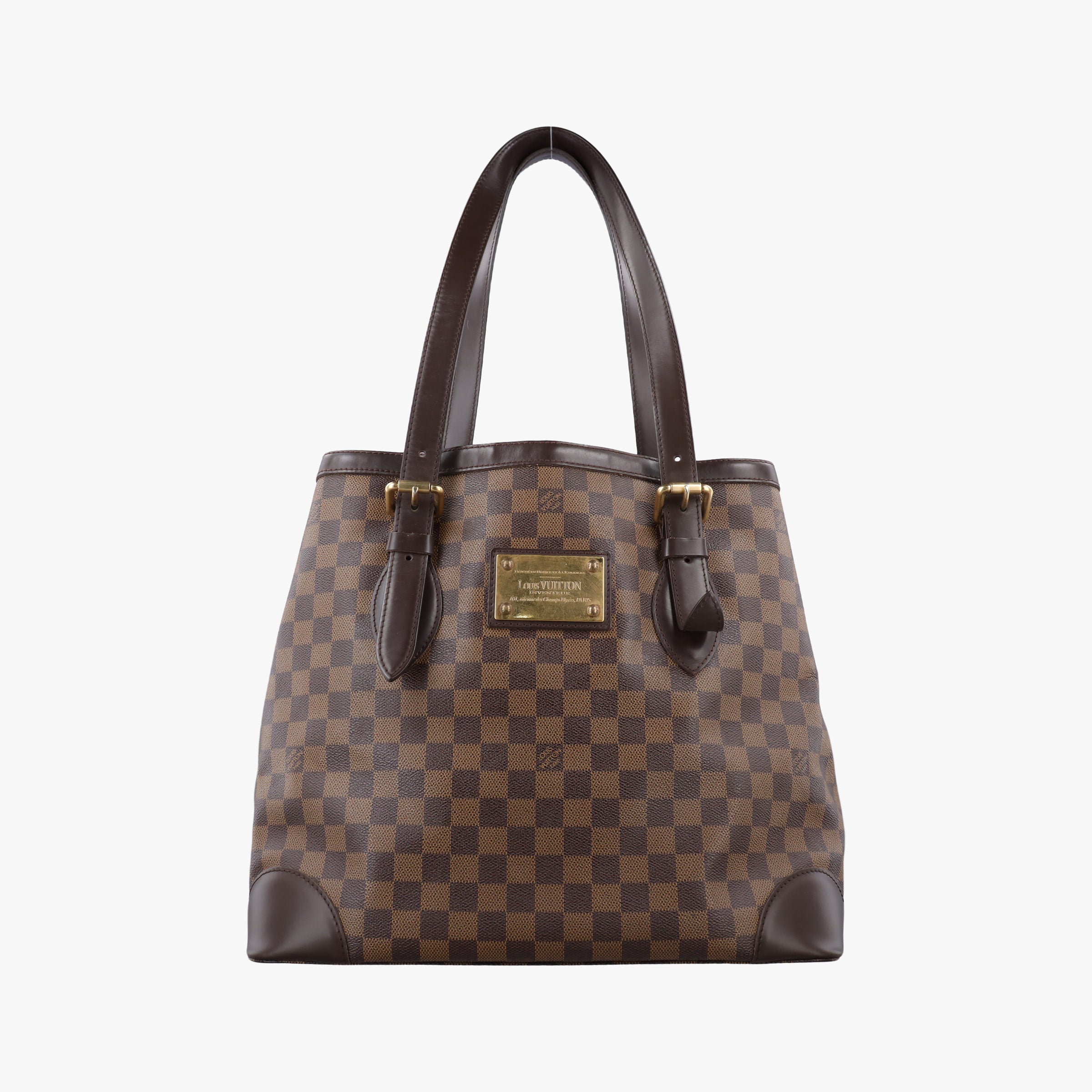 Pre-owned Louis Vuitton HAMPSTEAD GM EBENE Damier Canvas N51203 shoulderbag | stylenewstar