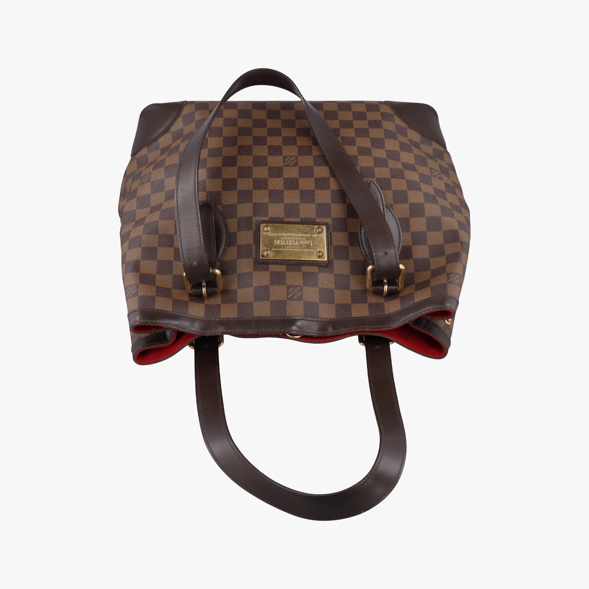 Pre-owned Louis Vuitton HAMPSTEAD GM EBENE Damier Canvas N51203 shoulderbag | stylenewstar