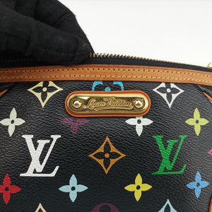 Pre-owned Louis Vuitton Pochette Mira MM Noir Monogram Multicolor M60097 handbag | stylenewstar