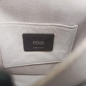 Pre-owned Fendi Studded Kan I Beige Leather 8M0381 shoulderbag | stylenewstar