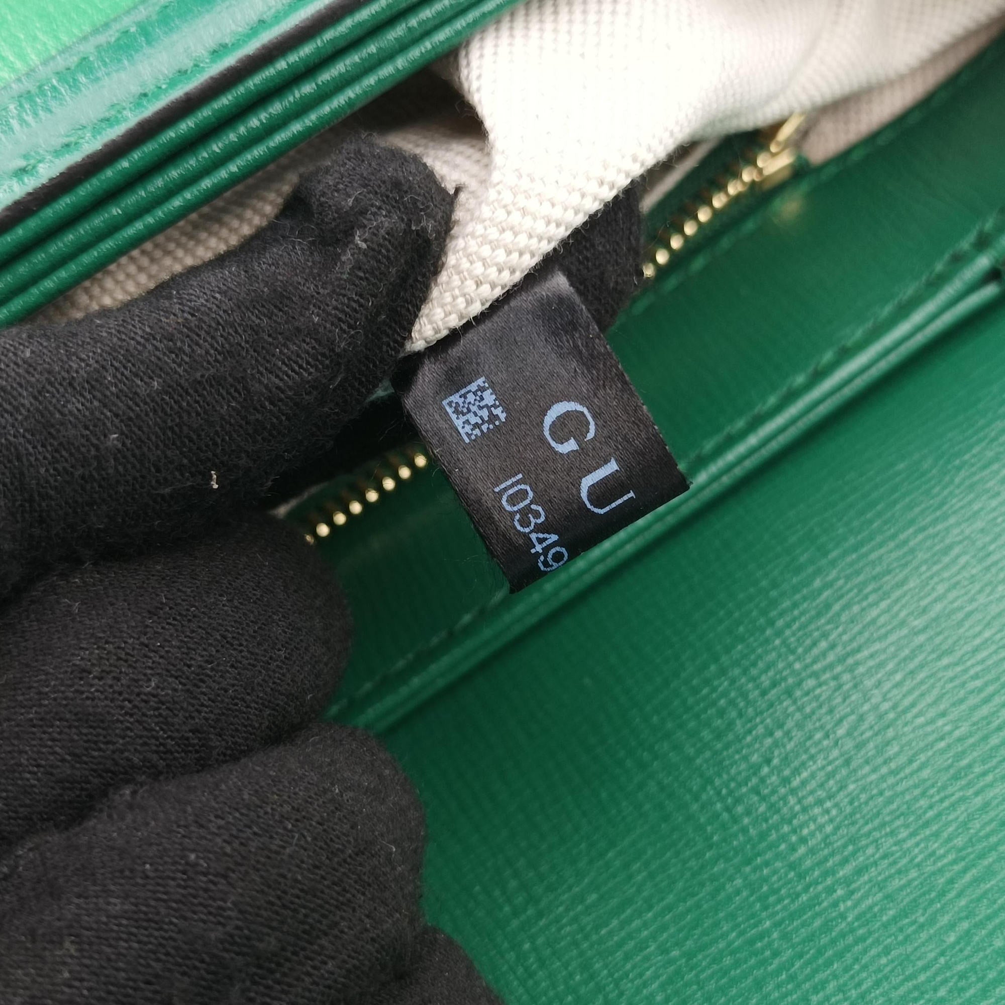 Pre-owned Gucci The Hacker Project Horsebit 1955 Green Leather 602204 shoulderbag | stylenewstar