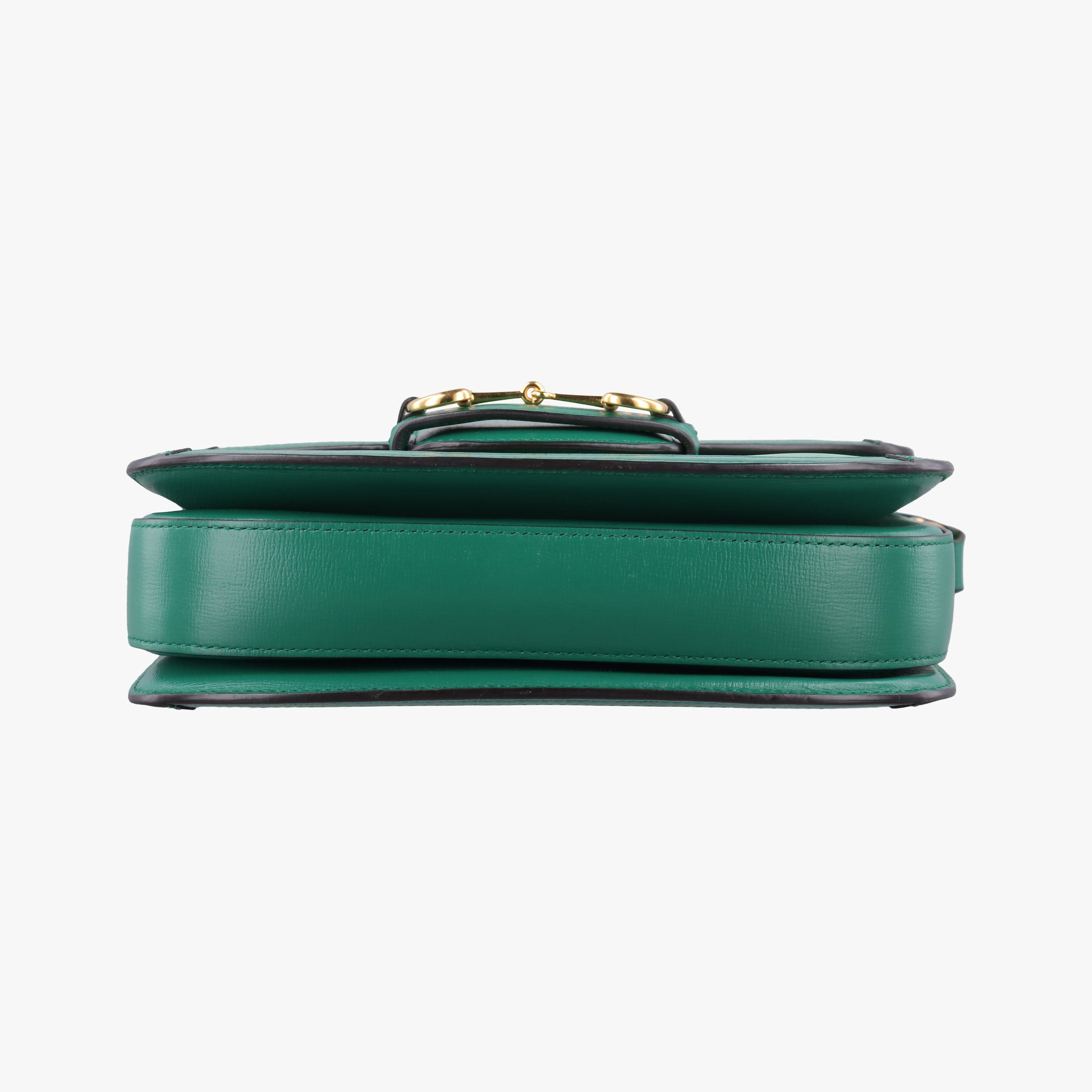 Pre-owned Gucci The Hacker Project Horsebit 1955 Green Leather 602204 shoulderbag | stylenewstar