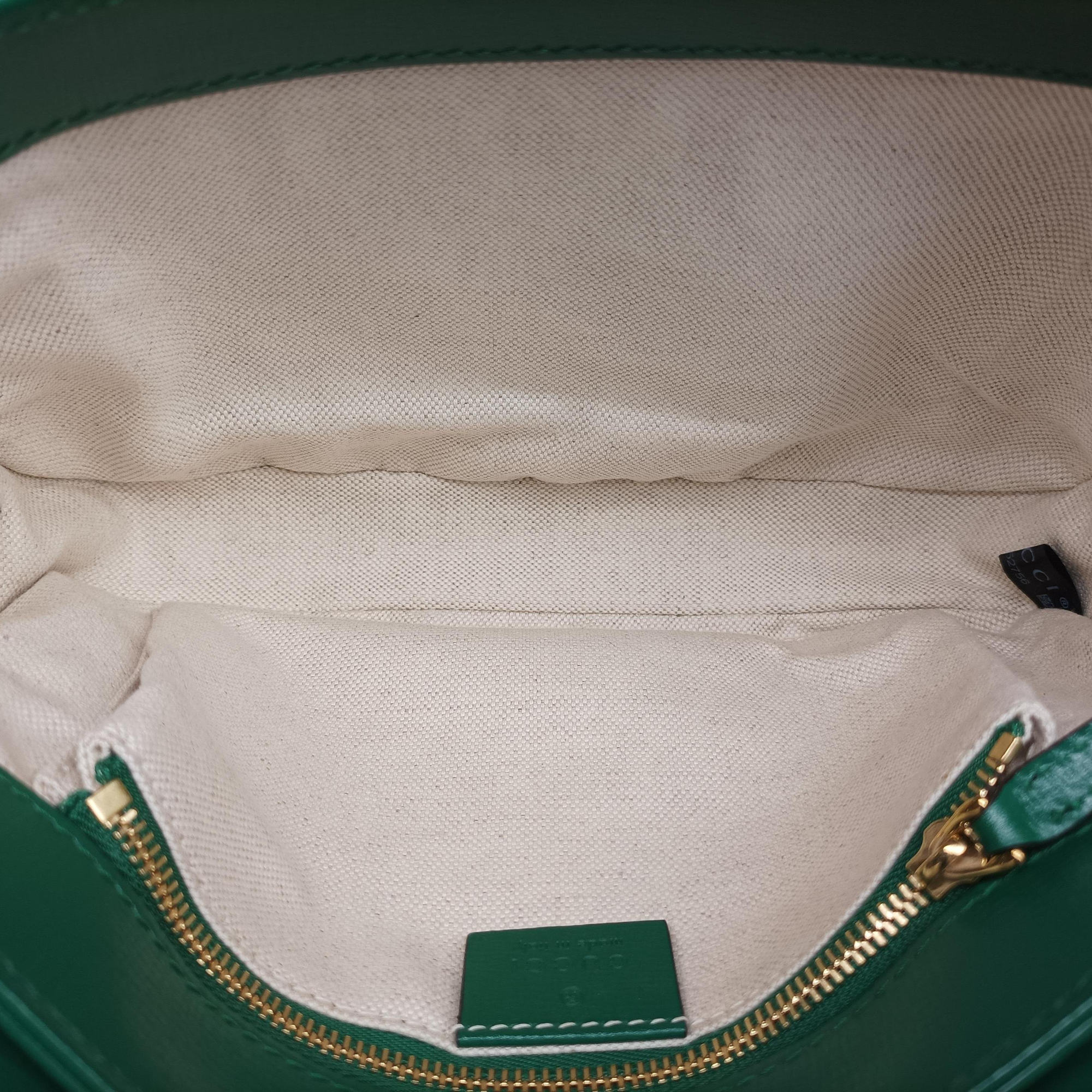 Pre-owned Gucci The Hacker Project Horsebit 1955 Green Leather 602204 shoulderbag | stylenewstar